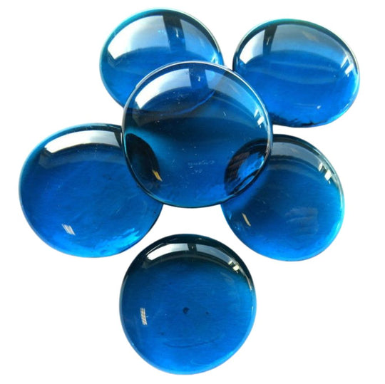 Billes de Verre XL 30-36mm  Turquoise Cristal