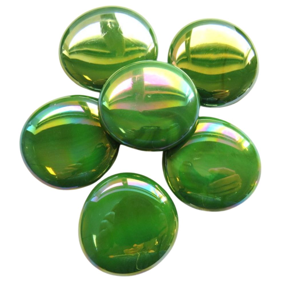 Glasdruppels XL  30-36mm Opaalgroen