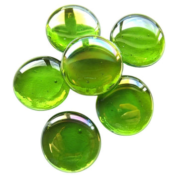 Glasdruppels XL  30-36mm Diamantkiwi