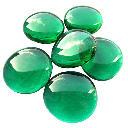 Billes de Verre XL 30-36mm   Émeraude Cristal
