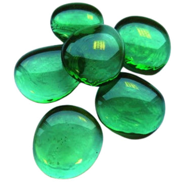 Glasdruppels XL  30-36mm Diamantsmaragd
