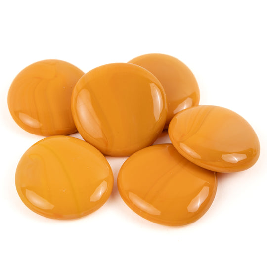 Gemas de Vidrio XL 30-36mm Naranja