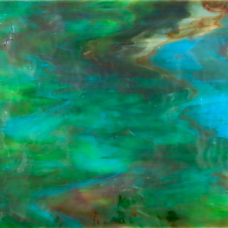 Glasplatte Aquamarin