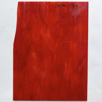 Placa de Vidrio Rojo Cereza (dañada)