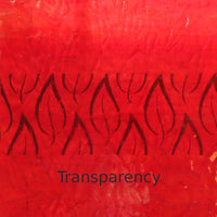 Plaque de Verre Rouge Cerise