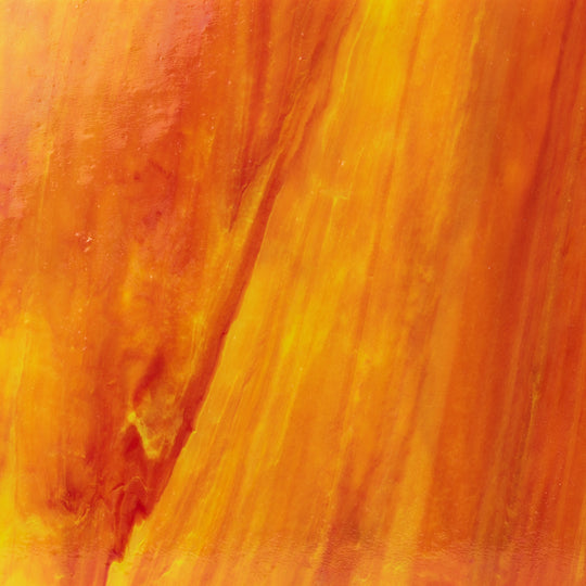 Placa de Vidrio Naranja Amarillo Profundo con Textura