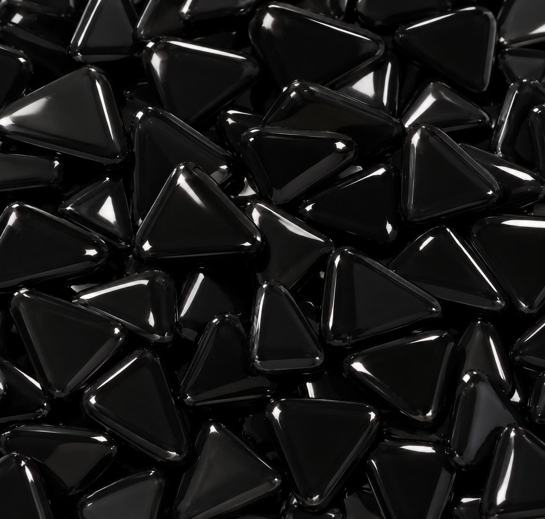 Glaspuzzles Schwarze Dahlie