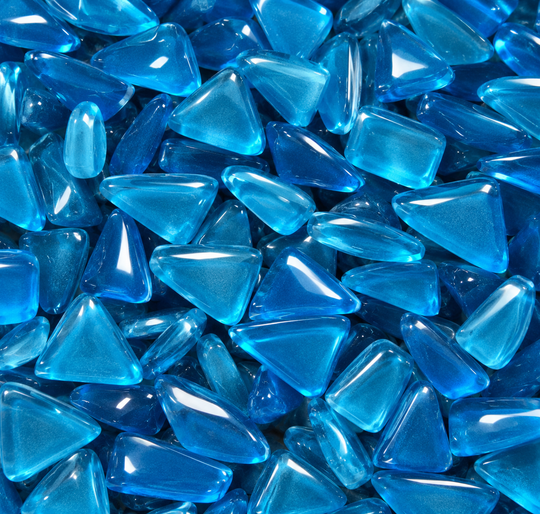 Glaspuzzels Blauw
