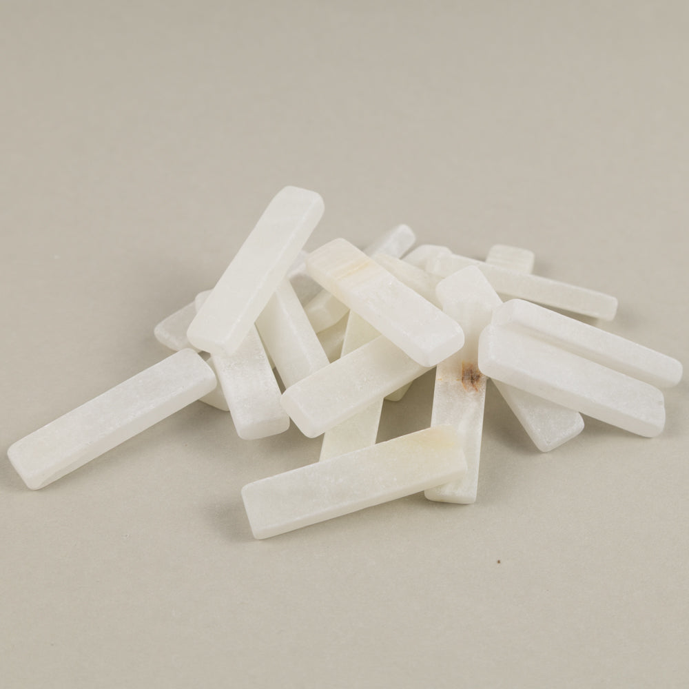 Varillas de mármol Jade Blanco