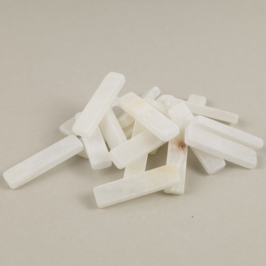 Varillas de mármol Jade Blanco