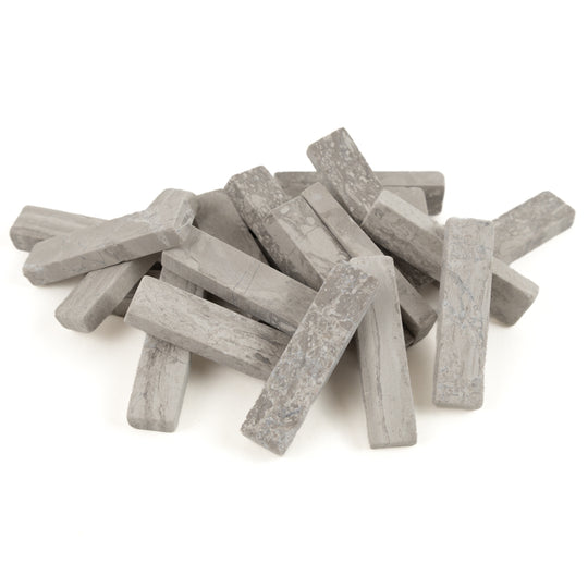 Varillas de mármol con veta de madera gris