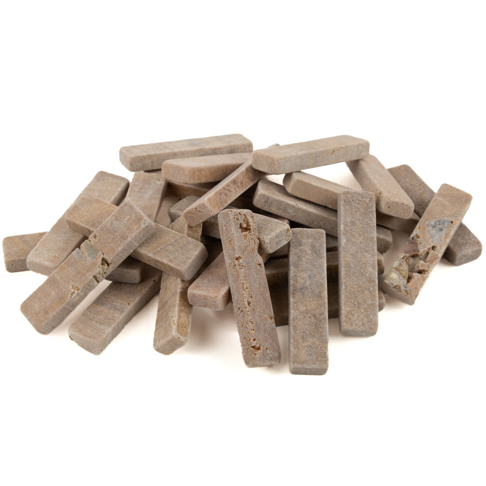 Varillas de mármol con veta de madera amarilla