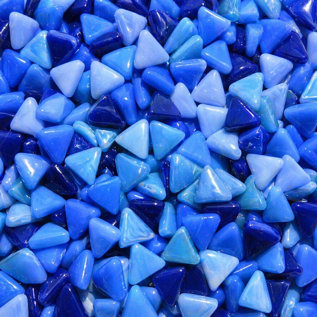 Mini mosaico de vidrio triángulo mezcla de aire