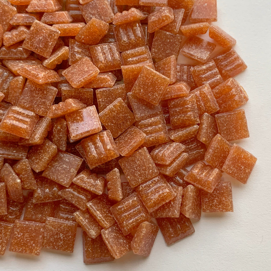 Glasmozaiek 10mm Terracotta (los)