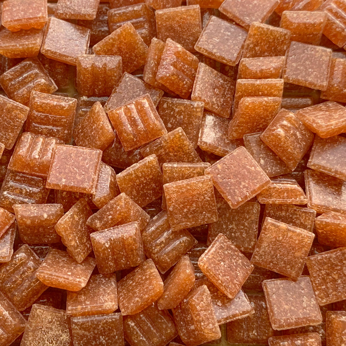 Glasmozaiek 10mm Terracotta (los)