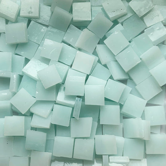 Glacier Tiffany Glass Mosaic 10mm Ice Blue