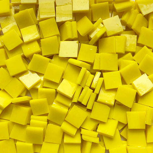 Glacier Tiffany Glass Mosaic 15mm Sunny Yellow