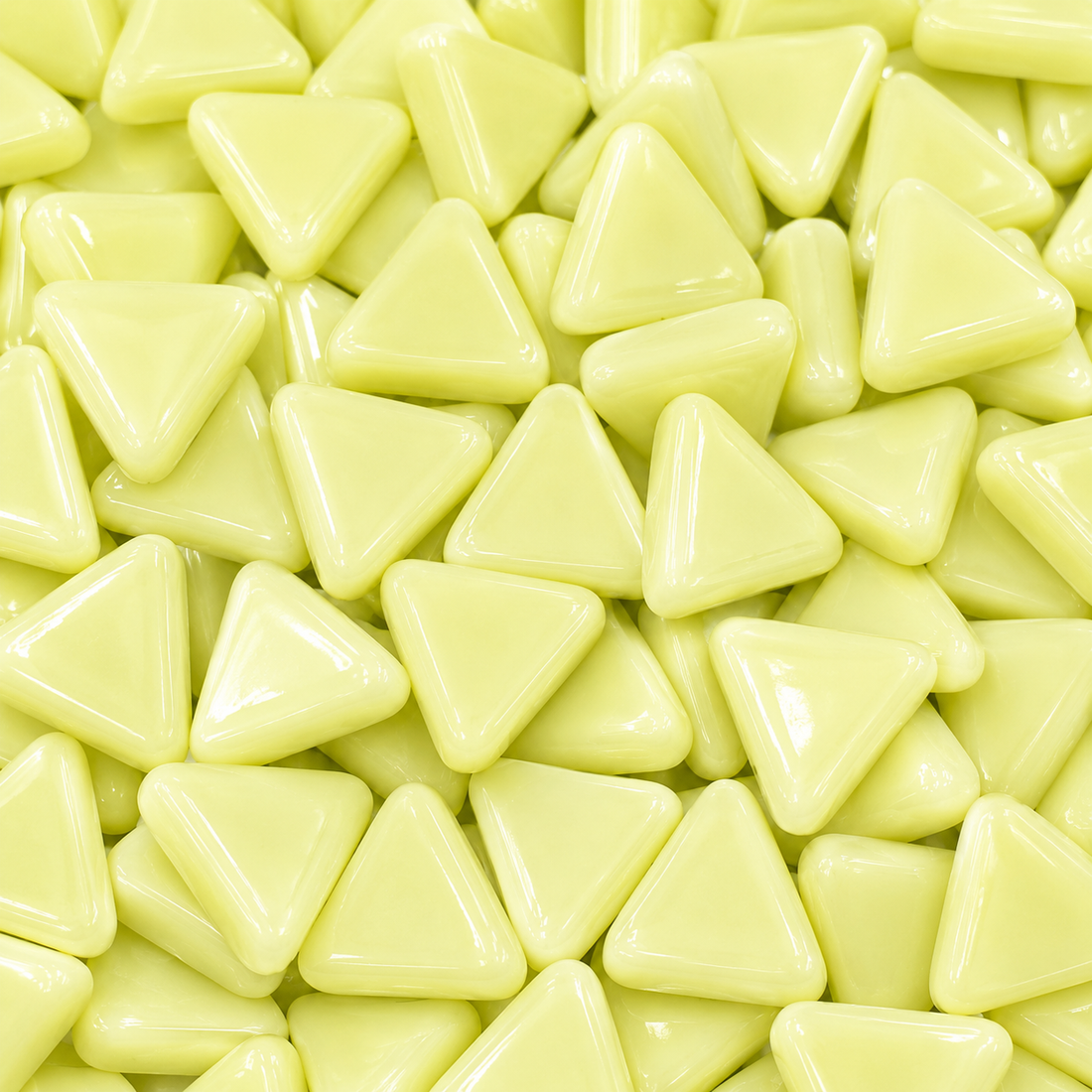 Mini mosaico de vidrio triangular polen