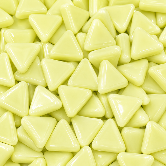 Mini mosaico de vidrio triangular polen