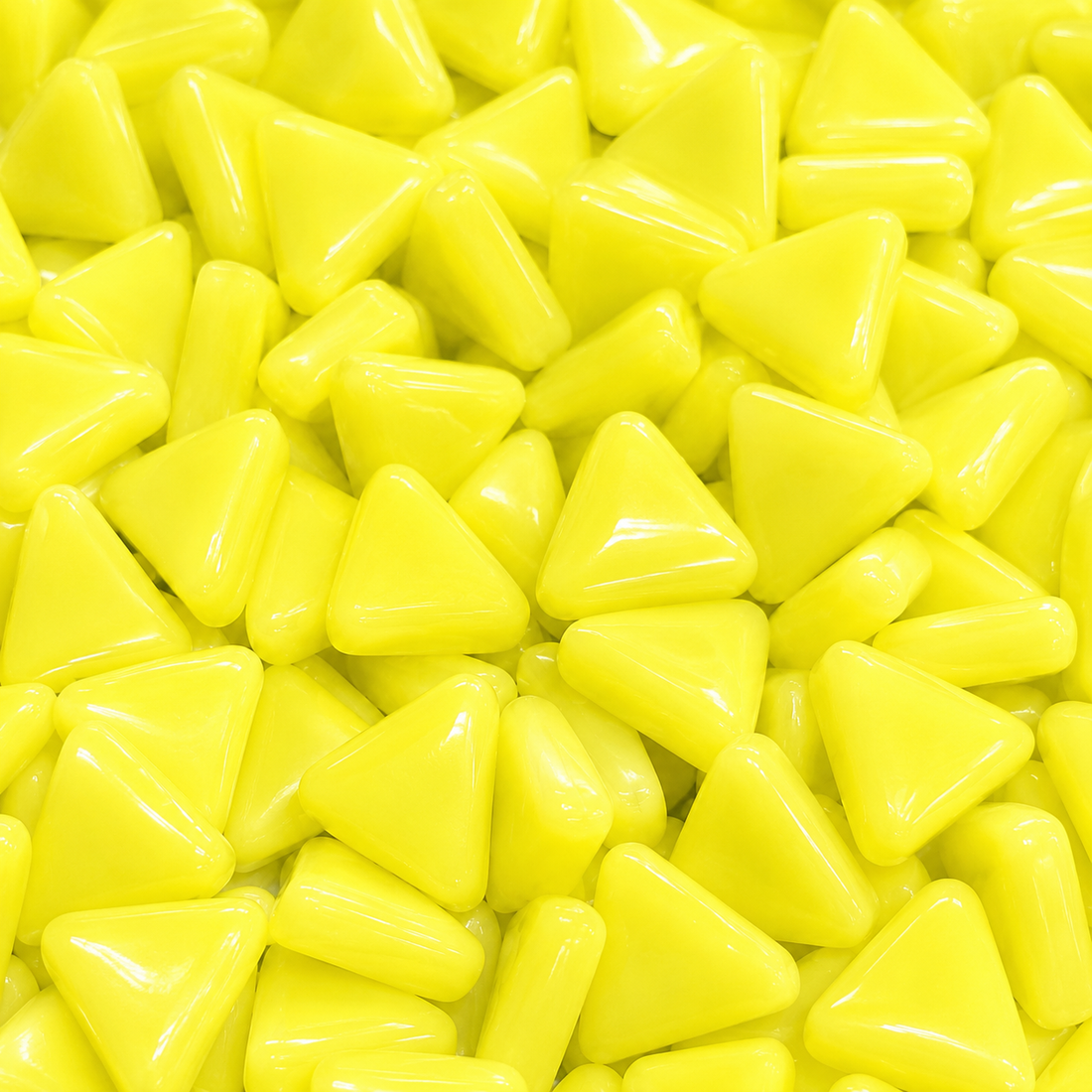 Mini Glass Mosaic Triangle Green Yellow