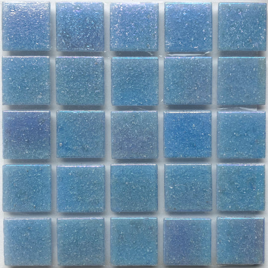 Pâtes De Verre Irisées 20mm Bleu Céleste