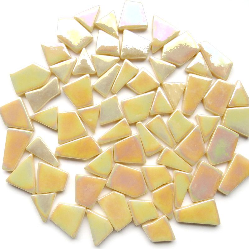 Ottoman Puzzle Irisé  Crème