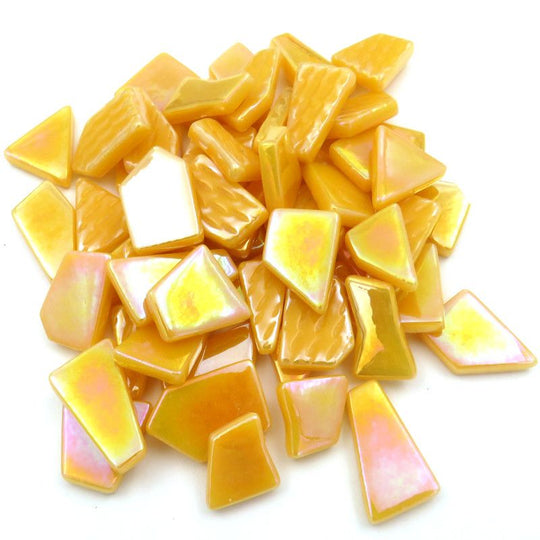 Ottoman Puzzles Iridiscente Amarillo Cálido 