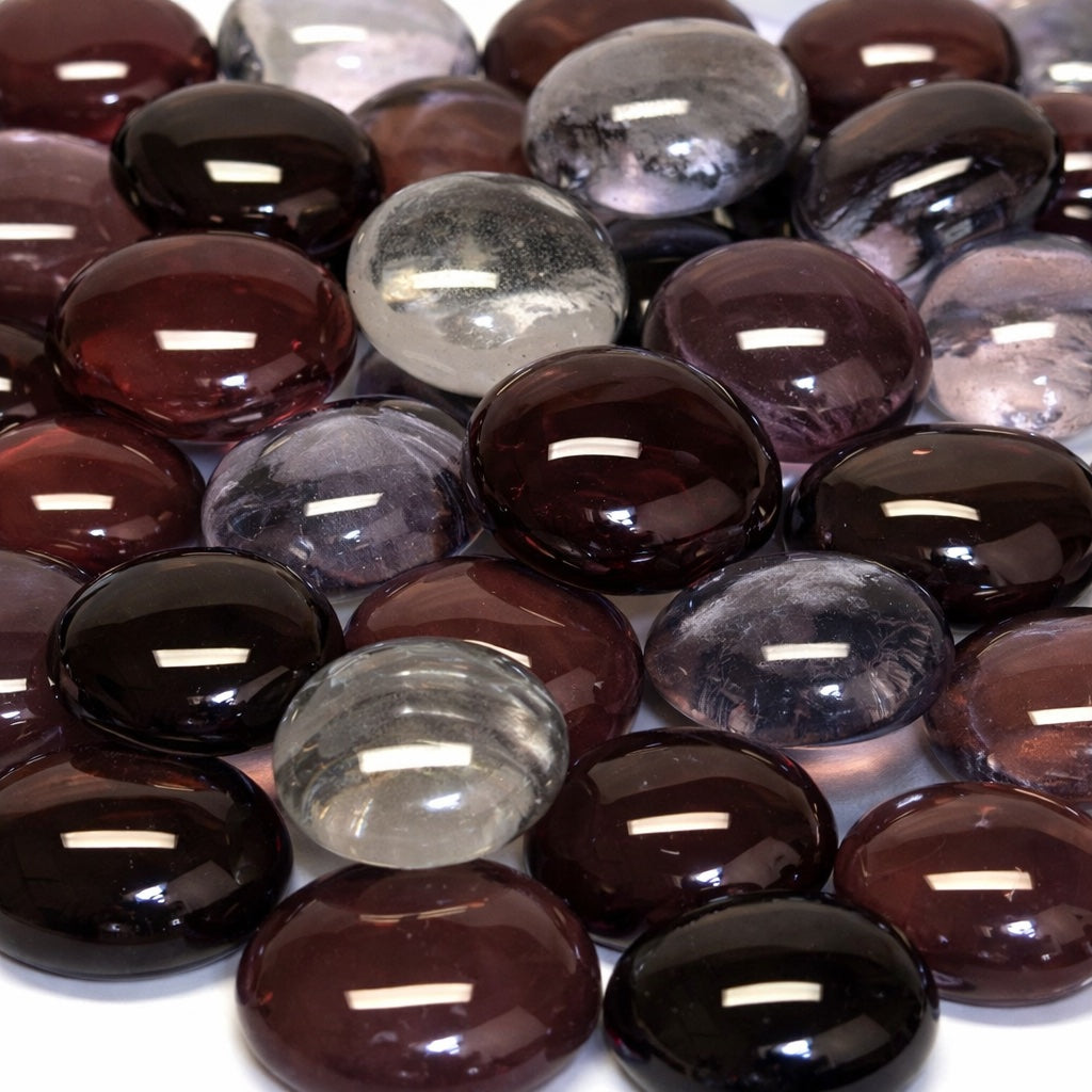 Glasdruppels  16-20mm Paars Mix