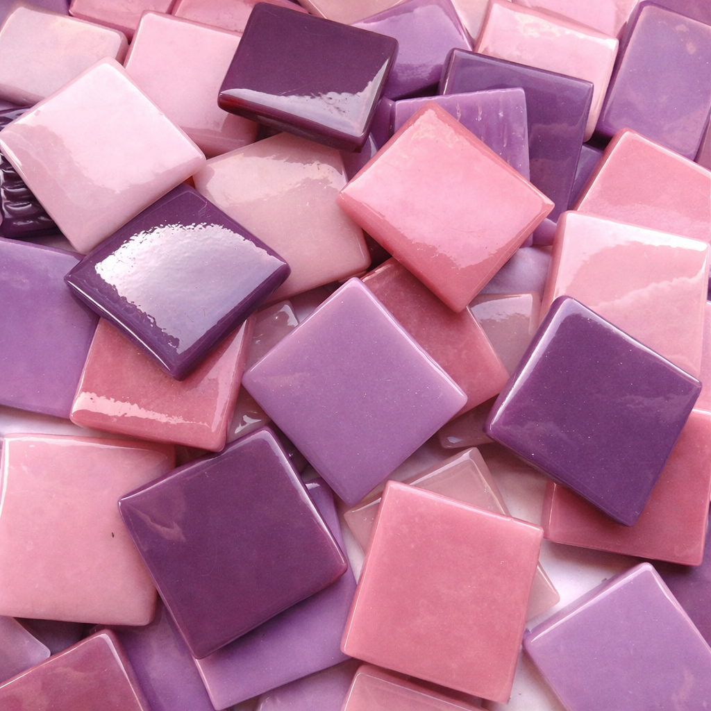 Pâte de Verre 25mm Purple Mix