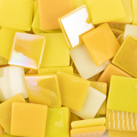 Pâte de Verre 25mm Yellow Mix