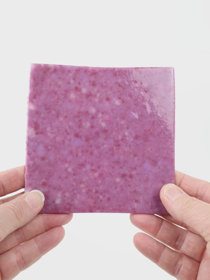 Video showing Morasutti Smalti mosaic tile – purple – 11.5 x 11.5 cm, rotated to show full tile