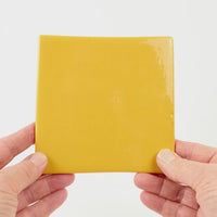 Video showing Morasutti Smalti mosaic tile – yellow – 11.5 x 11.5 cm, rotated to show full tile