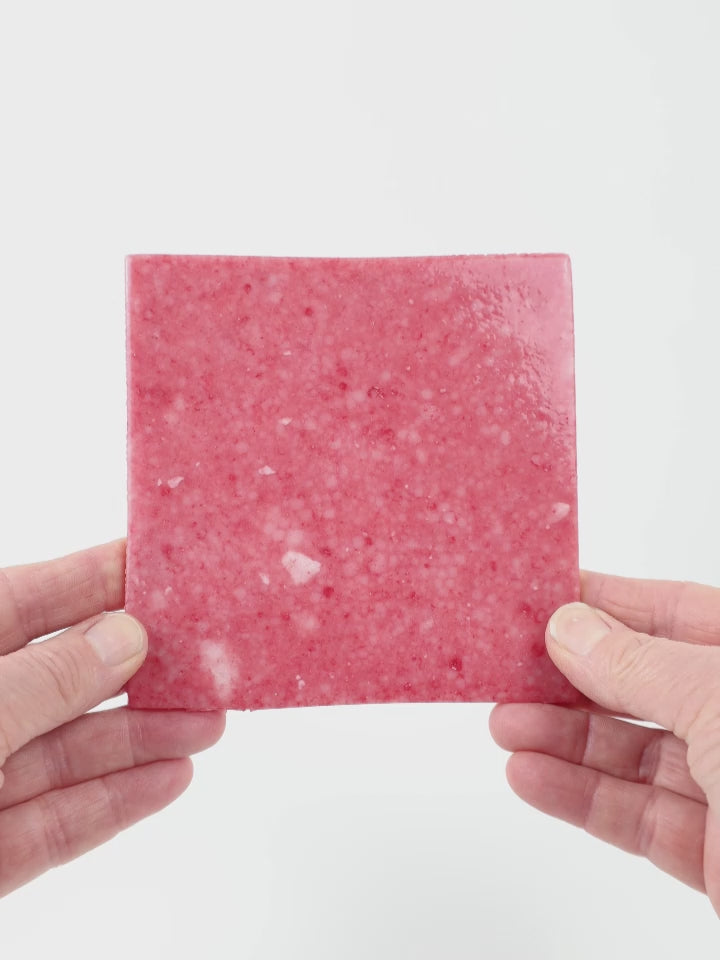 Video showing Morasutti Smalti mosaic tile – coral – 11.5 x 11.5 cm, rotated to show full tile