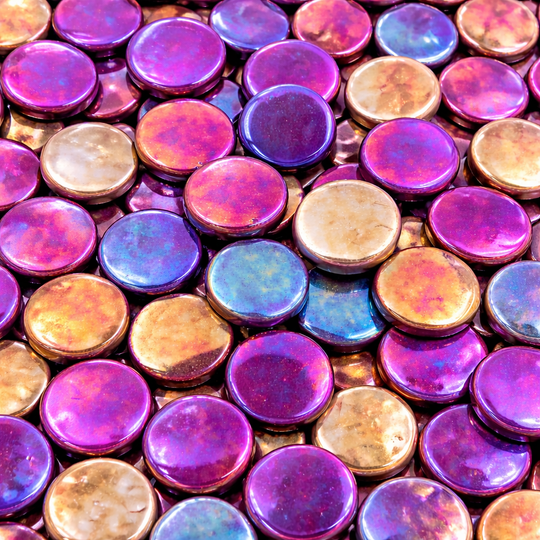 Rounds Pearlised 18mm Grape