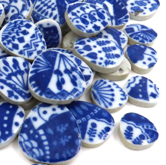  Guijarros Azul Encaje (sueltos)