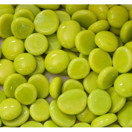 Gemas de Vidrio 16-20mm Kiwi