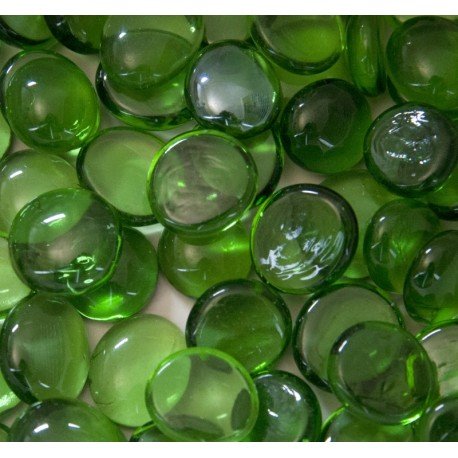 Gemas de Vidrio 16-20mm Verde Cristal