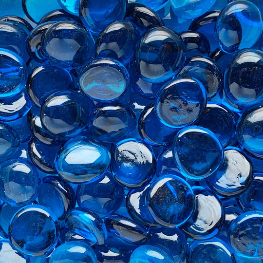 Gemas de Vidrio 16-20mm Turquesa Cristal