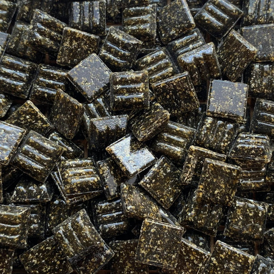 Pâtes de Verre 10mm  Brun Foncé