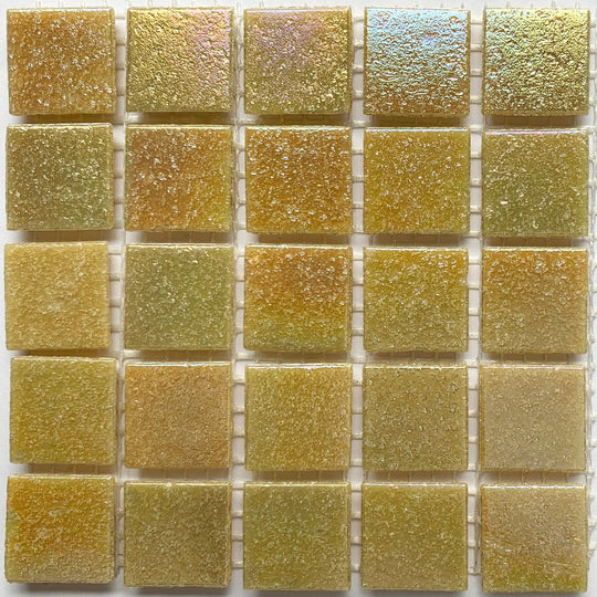 Iridescent Glass Mosaic 20mm  Champagne