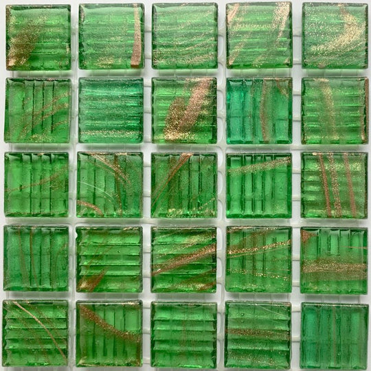 Gold Glass Mosaic 20mm  Absinthe