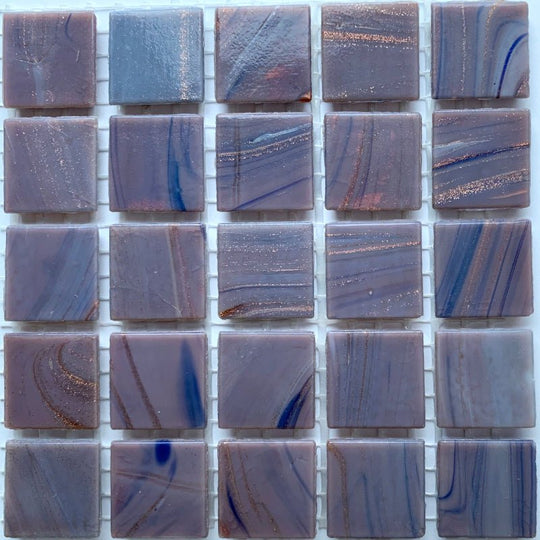 Mosaico de Vidrio con Vetas de Oro 20mm Ultravioleta