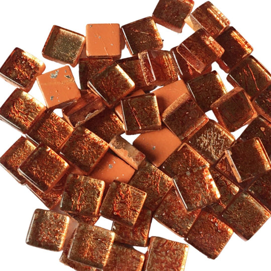 Mosaico de Vidrio Espejo 10mm Ámbar