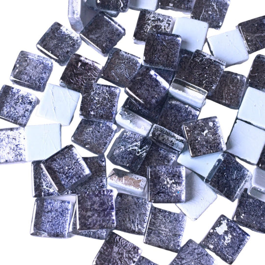 Pâtes de Verre Miroir Colorées 10mm  Cobalt