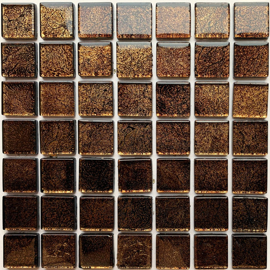 Mosaico de Vidrio Espejo 20mm Latón