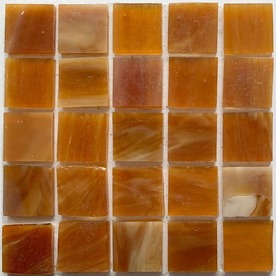 Glacier Tiffany Glass Mosaic 20mm  Butterscotch