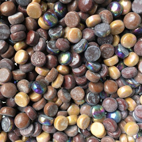 Gotas de Vidrio 12mm Mezcla Chocolate