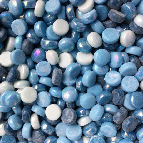 Gotas de Vidrio 12mm Mezcla Turquesa