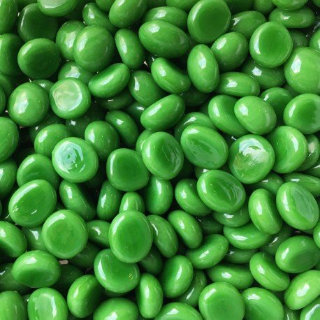 Mini Gotas de Vidrio 9-13mm Verde