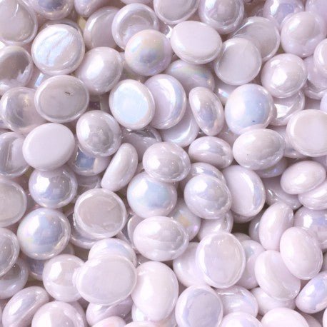 Billes de Verre Mini 9-13mm  Rose Irisée